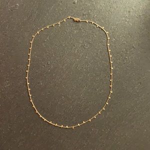 Sia Taylor 18k yellow gold dot necklace, 24”
